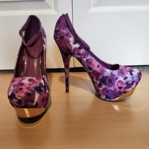 Floral shoe dazzle high heels